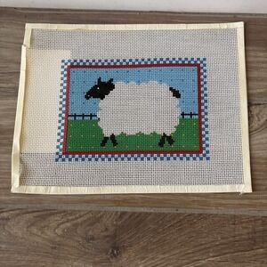 Sheep Design LP-20 Needlepoint Canvas 12"X9.5" Country Farmhouse 12 Mesh